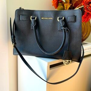 Micheal Kors Black with Gold Detail Purse